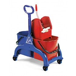 Chariot lavage FRED 2 x 15 litres Timon latéral + presse