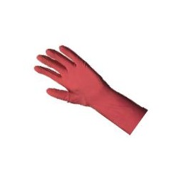 Gant de ménage ROSE latex Taille M 7/8 - sachet de 12 paires