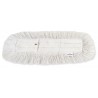 Frange balai-ciseau coton 1m à boutons  - 1 x 2 unités