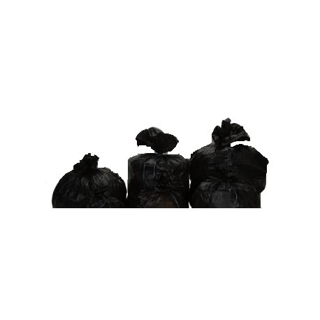 Sac poubelle 30L noir BD RENF 27µ - 1 x 500 unités