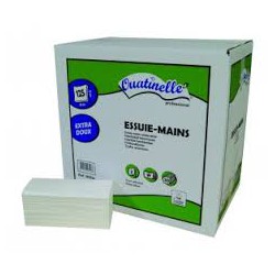 Essuie mains 2 plis enchevêtrés format 22 x 34 cm ecolabel